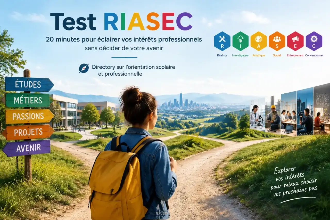 Test RIASEC : 20 minutes pour éclairer vos intérêts professionnels sans décider de votre avenir